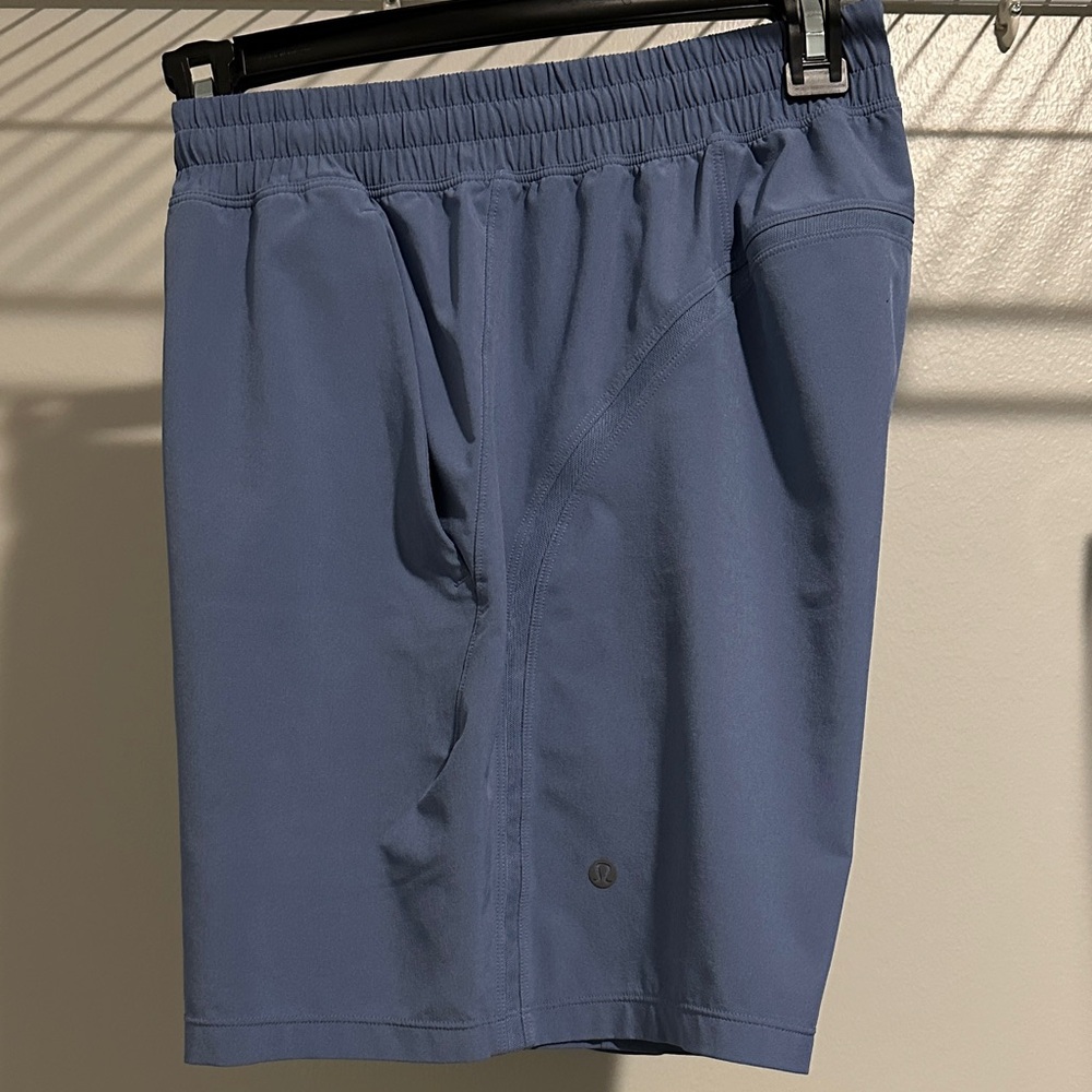 Lululemon 7” Blue Pacebreaker Linerless Shorts